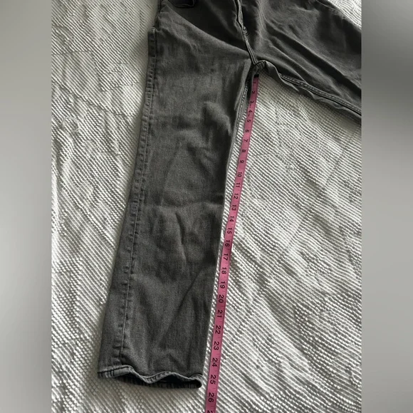 Abercrombie & Fitch The Ankle Straight Ultra High Rise Jeans Grey Size 28/6 - Picture 5 of 5